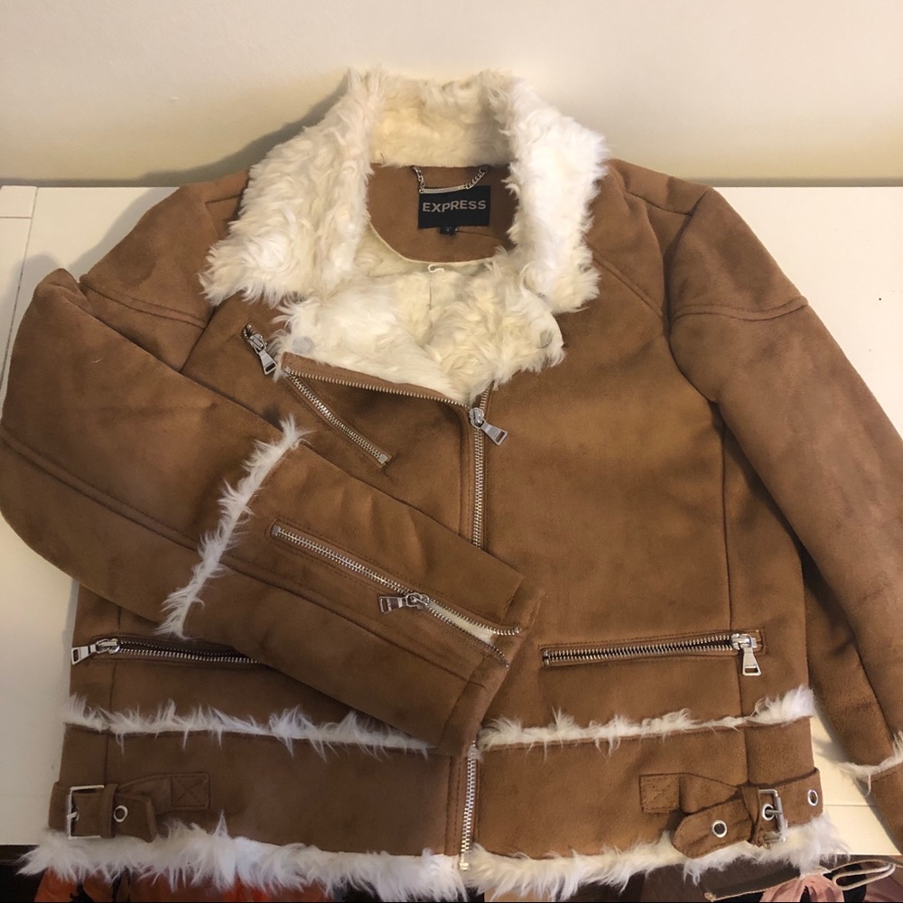 Express Faux Suede Jacket Size L